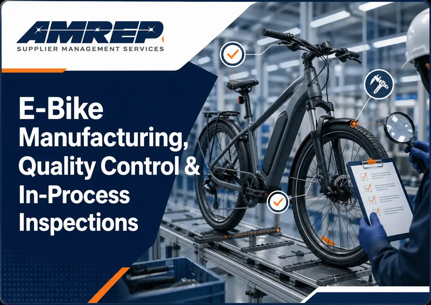 This Image is about E-Bike Manufacturing Quality Control and In-Process Inspections