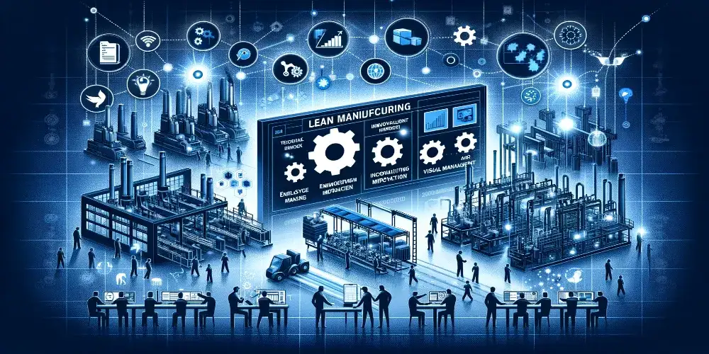 This Image Depicts Examples Of Lean Manufacturing - Improved Efficiency