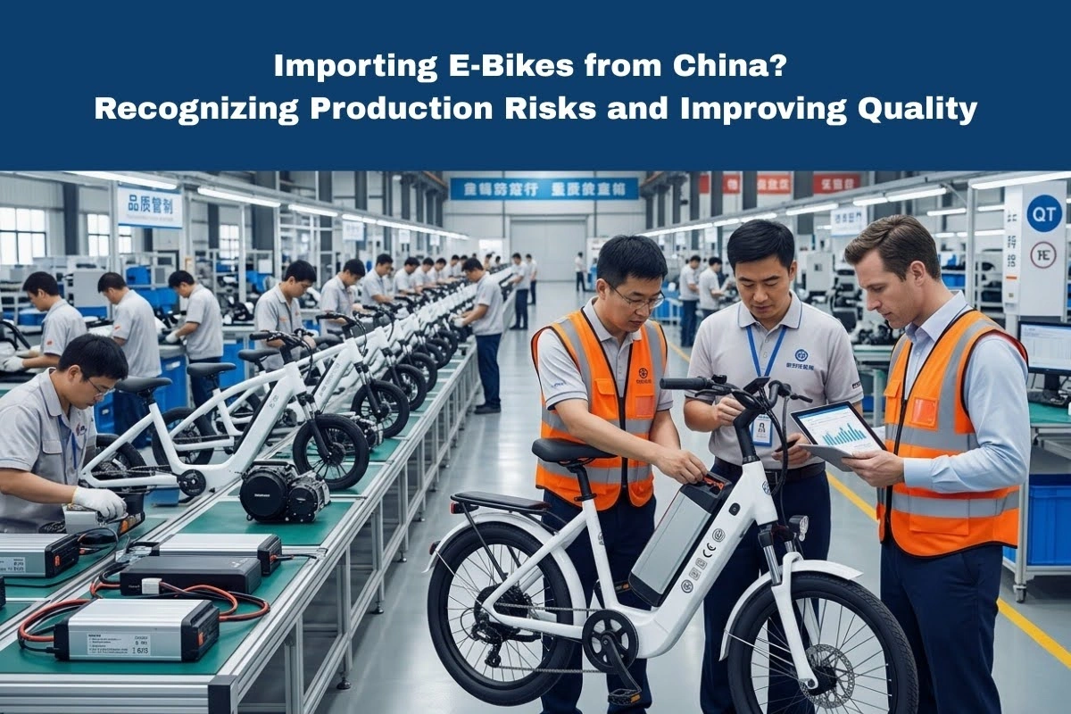 This Image Depicts Importing E-Bikes from China
