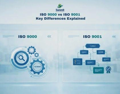 This Image  is about ISO 9000 vs ISO 9001