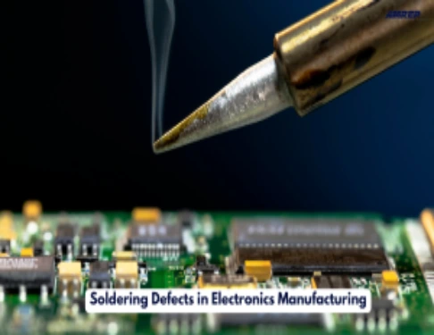 This Image  is about  Soldering Defects in Electronics Manufacturing 