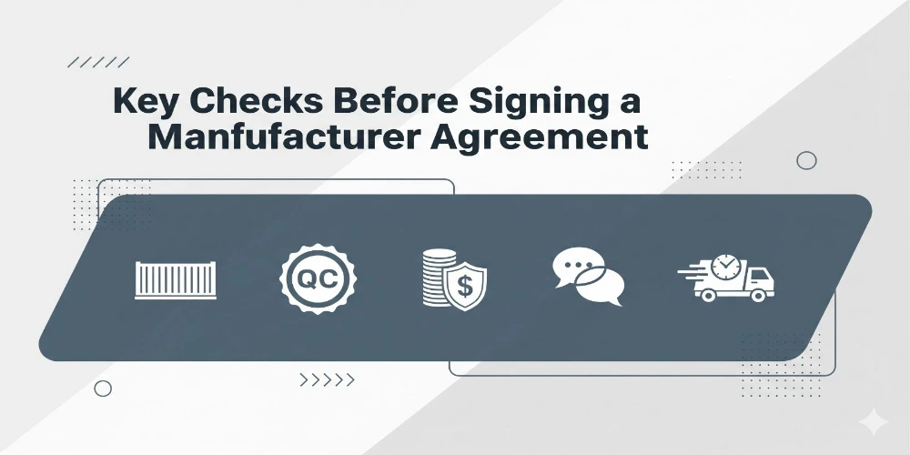 This Image Depicts Check Before Signing With a New Manufacturer